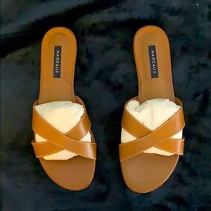 Margaux tan leather sandal, BNIB